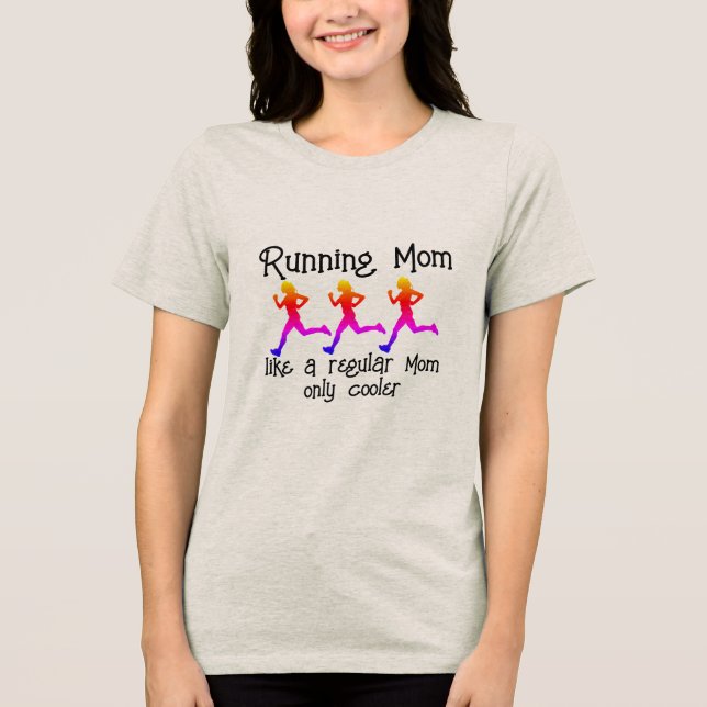 Running Mom Tri-Blend Shirt (Front)