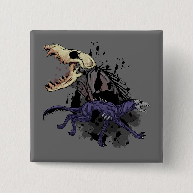Running Monster Button (Front)