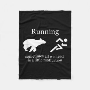 Running. Motivation  Fleece Blanket