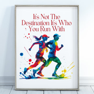 Running Motivation Poster, Perfect Gift for Runner Poster