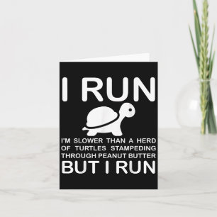 Running Motivation Turtle Card