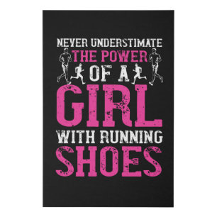 Running - Never underestimate champion Faux Canvas Print