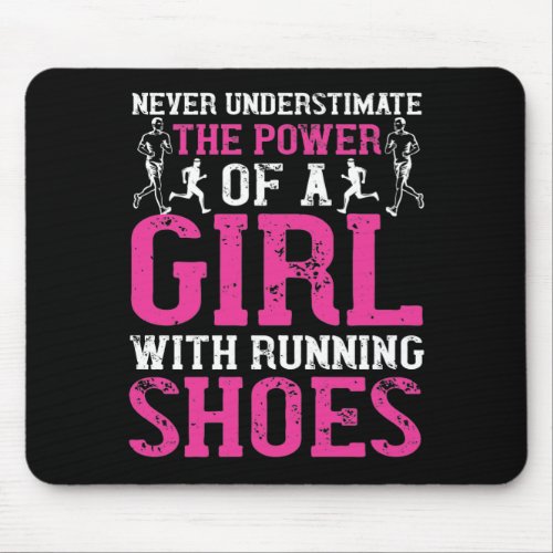 Running _ Never underestimate champion Mouse Pad