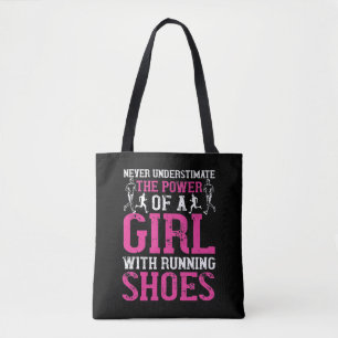 Running - Never underestimate champion Tote Bag