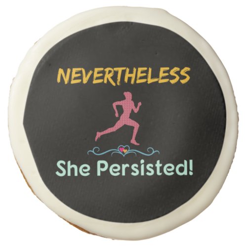 Running _ Nevertheless She Persisted Runner Sugar Cookie