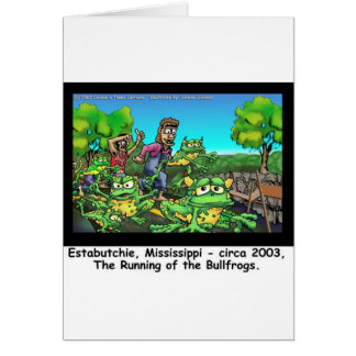Running Of The Bull Frogs Funny Gifts/Collectibles