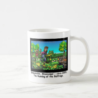 Running Of The Bull Frogs Funny Gifts/Collectibles Coffee Mug