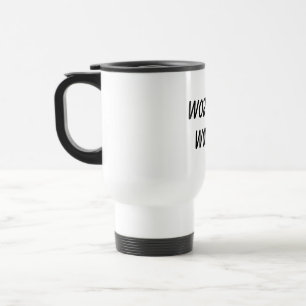 Running on Caffeine & Chaos Travel Mug