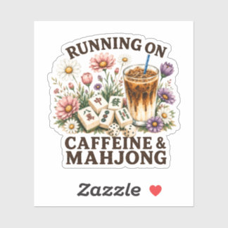 Running on Caffeine & Mahjong Sticker