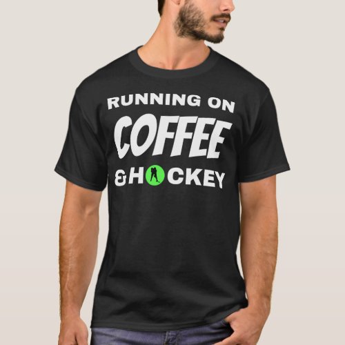 Running on Coffee amp Hockey Unisex Hockey Shirt H