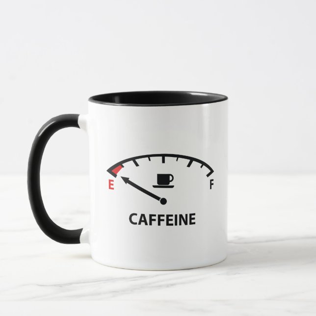 Running On Empty : Caffeine Coffee Mug (Left)