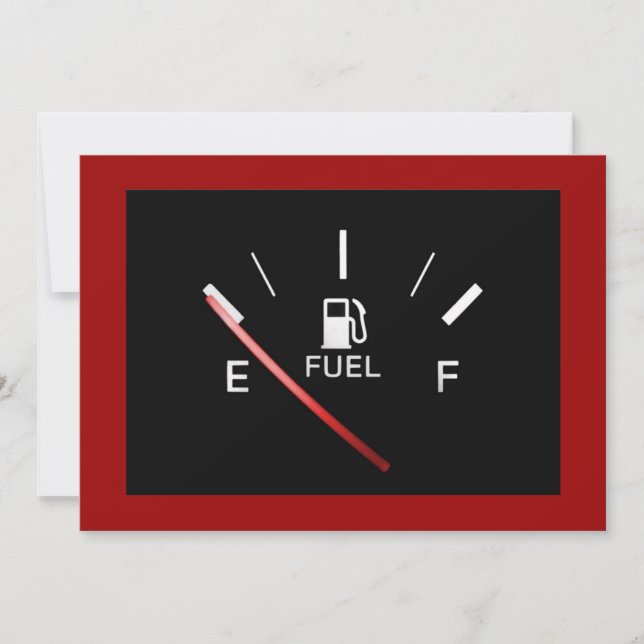 Running on Empty Invitation (Front)