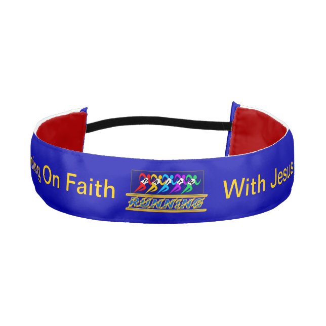 Running On Faith Athletic Headband (Front)