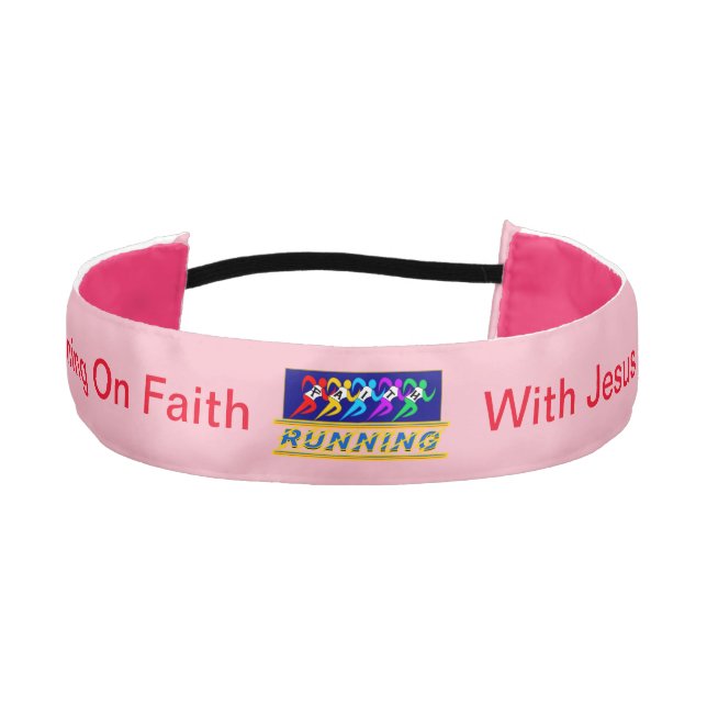 Running On Faith Athletic Headband (Front)