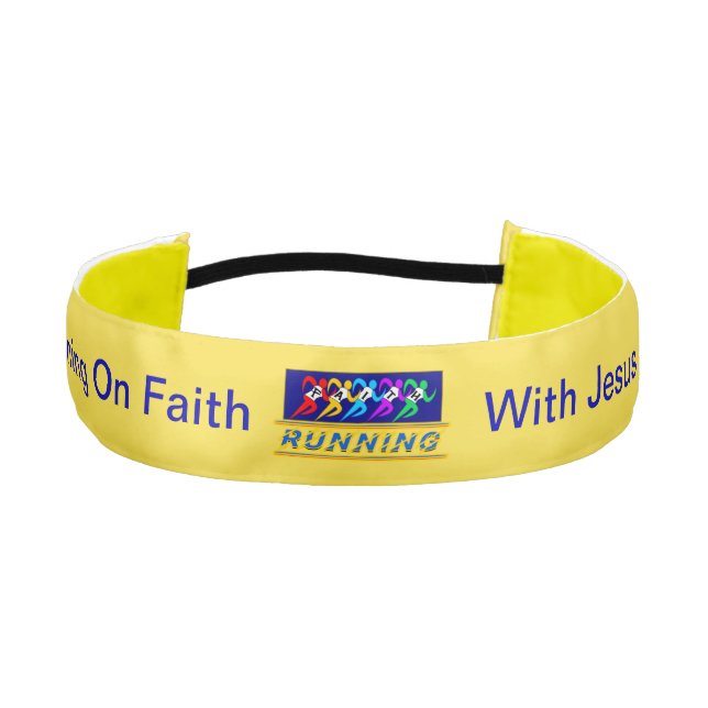 Running On Faith Athletic Headband (Front)