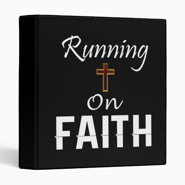 Running on Faith Runner 3 Ring Binder (Front/Spine)