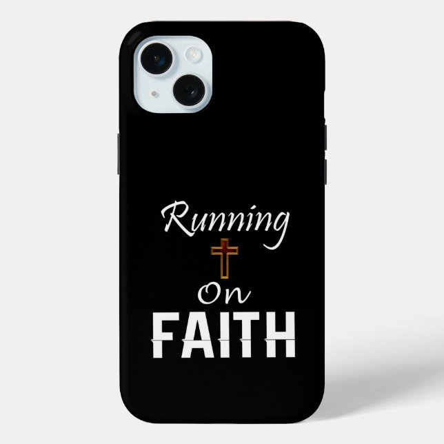 Running on Faith Runner Case-Mate iPhone Case (Back)