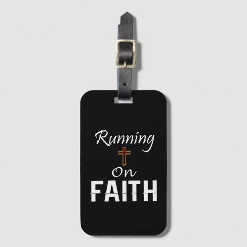 Running on Faith Runner Luggage Tag