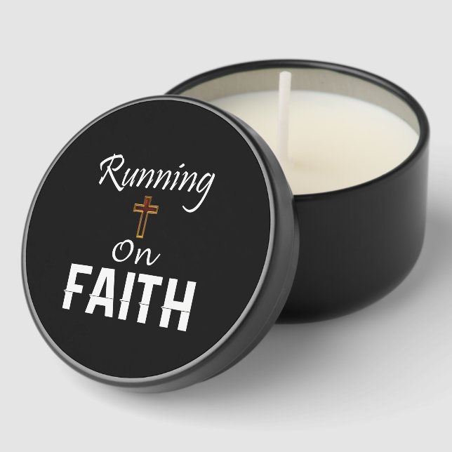 Running on Faith Runner Mini Candle Favors (Corner)