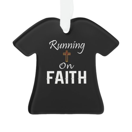 Running on Faith Runner Ornament