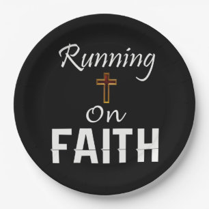 Running on Faith Runner Paper Plates