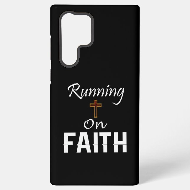 Running on Faith Runner Samsung Galaxy Case (Back)