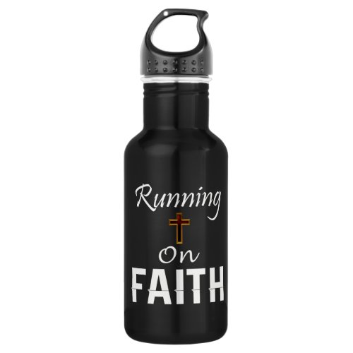 Running on Faith Runner Stainless Steel Water Bottle