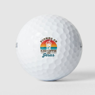 Running on Iced Coffee and Jesus Retro Golf Balls