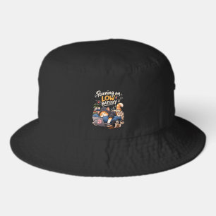 Running on Low Battery Cat – Funny Lazy Cat Lover Bucket Hat