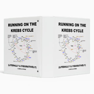 Running On The Krebs Cycle Biochemistry Geek Humor 3 Ring Binder