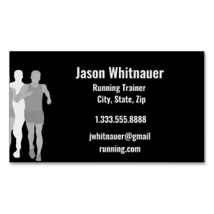 Running or Personal Trainer, Fitness Instructor   Business Card Magnet