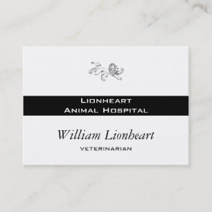 Running or Stepping Lion Business Card