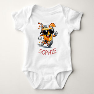 Running Orange Juice Baby Bodysuit