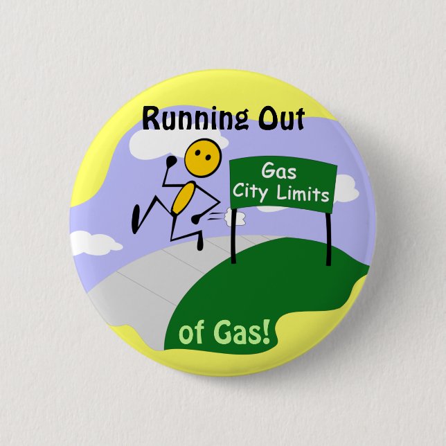 Running out of Gas Button (Front)