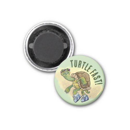 Running Painted Turtle Magnet
