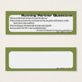 Running Partner Questions (profile card) (Front & Back)