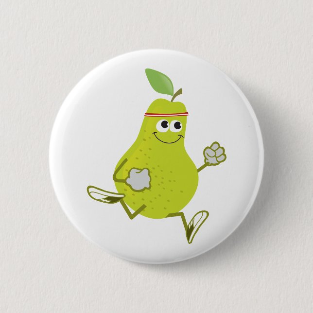 Running Pear Button (Front)