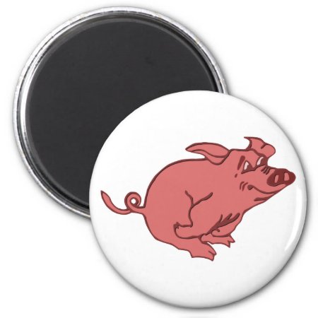 Running Pig Magnet