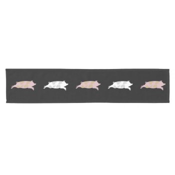 Running Pigs Table Runner by ThePigPen at Zazzle