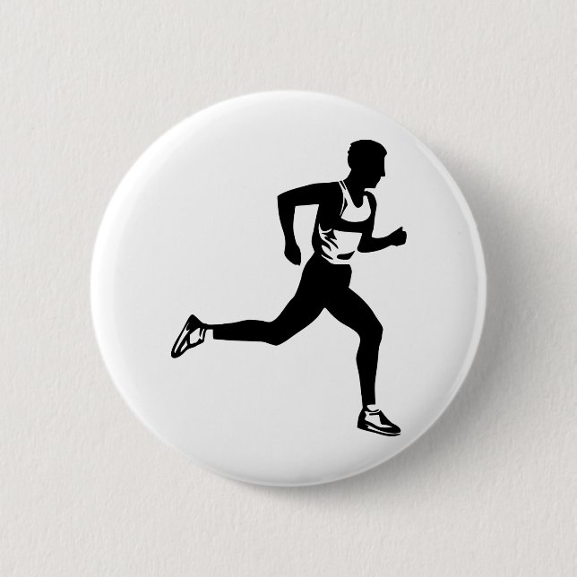 Running Pinback Button (Front)