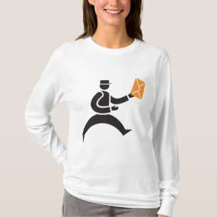 Running Postman Delivering Mail Postal Worker T-Shirt