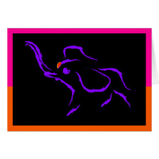 Running purple elephant cards