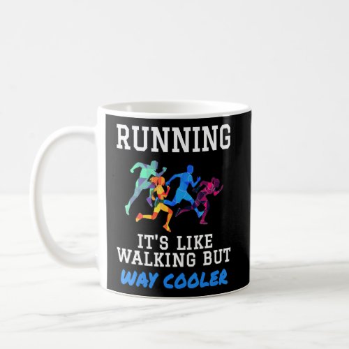 RUNNING Quote Sports Track Field Marathon Motivati Coffee Mug