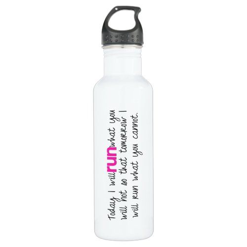 Running Quote Stainless Steel Water Bottle