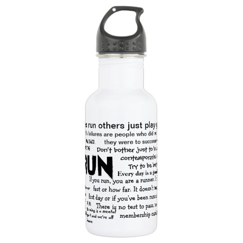 Running Quotes Bottle