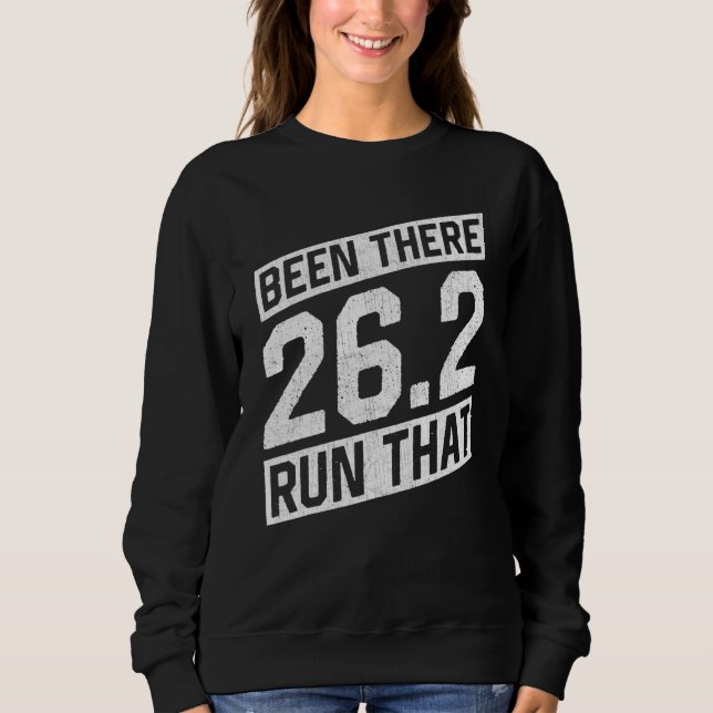 Running Quotes Marathon Runner Sweatshirt (Front)