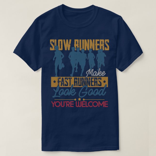 Running Quotes Sayings for Running Team Distance R T-Shirt (Design Front)