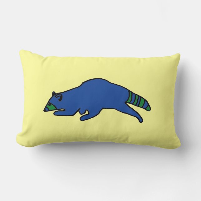 Running Raccoon pillow (Front)