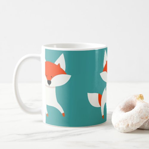 Running Red Foxes Coffee Mug