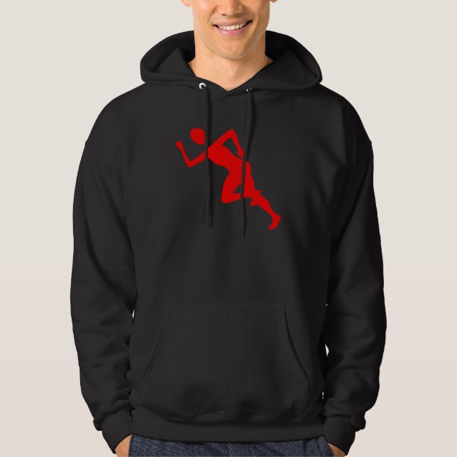 Running - Red Hoodie (Front)